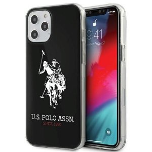 US Polo USHCP12LTPUHRBK iPhone 12 Pro Max 6,7 czarny/black Shiny Big Logo