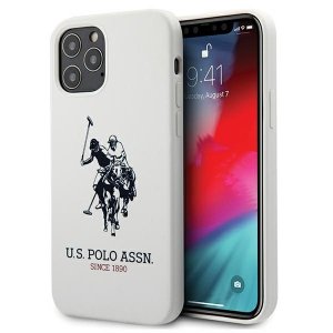US Polo USHCP12LSLHRWH iPhone 12 Pro Max 6,7 biały/white Silicone Collection