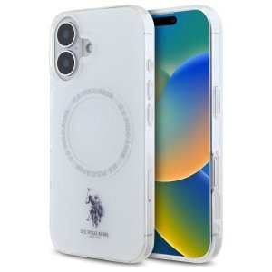 US Polo USHMP16SHOCLDPW iPhone 166.1 biały/white IML Ring MagSafe