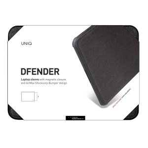 UNIQ etui Dfender laptop Sleeve 16 czarny/charcoal black