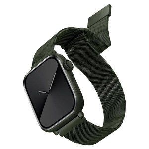 UNIQ pasek Dante Apple Watch Series 1/2/3/4/5/6/7/8/9/SE/SE2 42/44/45mm Stainless Steel zielony/green