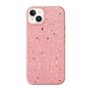 UNIQ etui Coehl Terrazzo iPhone 14 Plus / 15 Plus 6.7 różowy/coral pink