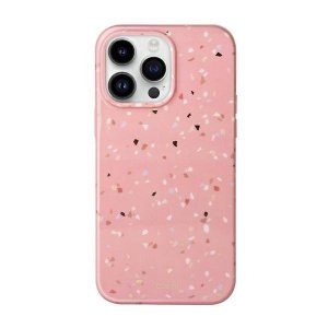 UNIQ etui Coehl Terrazzo iPhone 14 Pro 6,1 różowy/coral pink
