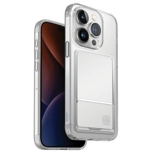 UNIQ etui Air Fender ID iPhone 15 Pro Max 6.7 nude transparent Cardslot