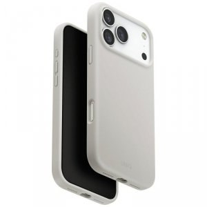 Etui UNIQ Lino do iPhone 17 Pro Max      Magclick Charging jasno szary