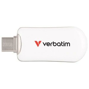 Pendrive Verbatim Plectra 256GB USB-C    biały/white 30230