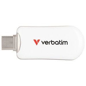 Pendrive Verbatim Plectra 64GB USB-C     biały/white 30228