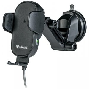 Uchwyt samochodowy z ładowarką           bezprzewodową Verbatim FWC-01 15W Qi czarny 49552
