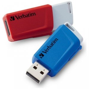 Pendrive Verbatim Store `n` Click USB    3.0 32GB 2 szt czerwona/niebieska 49308
