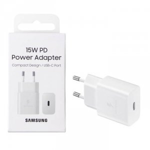 Nowa oryginalna ładowarka Samsung Fast Charging Type-C EP-T1510EWE 15W white do A33 4G 5G A13 A14 4G/5G A33 A53 M12 M13 M14 , Xcover 6 PRO A15