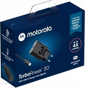 Oryginalna ładowarka sieciowa Motorola USB-C-C TURBO-POWER MC-302  30W z oryginalnym kablem 50W (oryg. opakowamie)