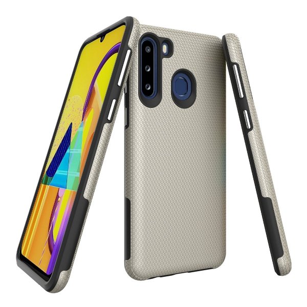X-GUARD DUAL LAYER RUGGED CASE Pancerne etui Samsung Galaxy A21 (złoty)