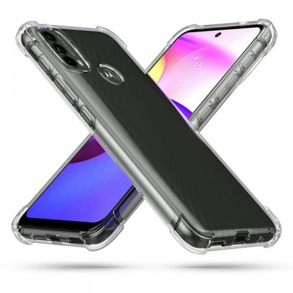 FLEXAIR PRO MOCNE SILIKONOWE ETUI MOTOROLA MOTO E30 / E40 CLEAR