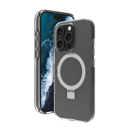 dbramante1928 Iceland Ultra D3O MS Kick - obudowa ochronna z podstawką do iPhone 16 Pro Max kompatybilna z MagSafe (clear)