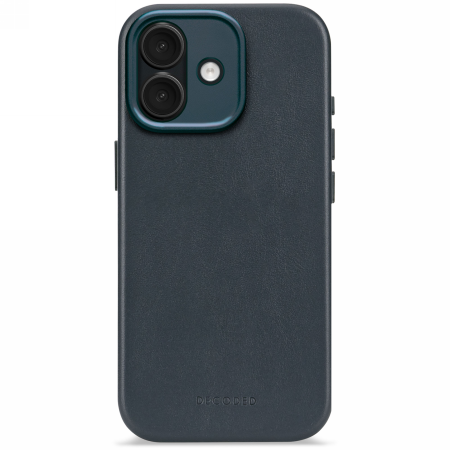 Decoded Leather Backcover - skórzana obudowa ochronna do iPhone 17 kompatybilna z MagSafe (navy shadow)