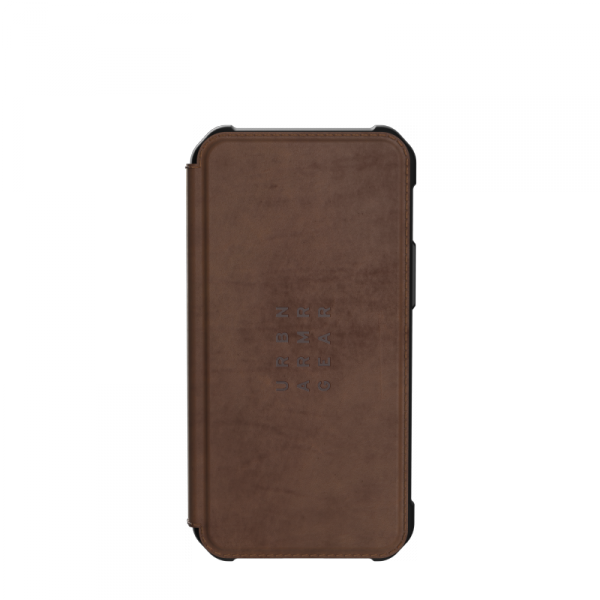 UAG Metropolis - skórzana pancerne etui, case, obudowa ochronna etui z klapką do iPhone 12 mini (brązowa)