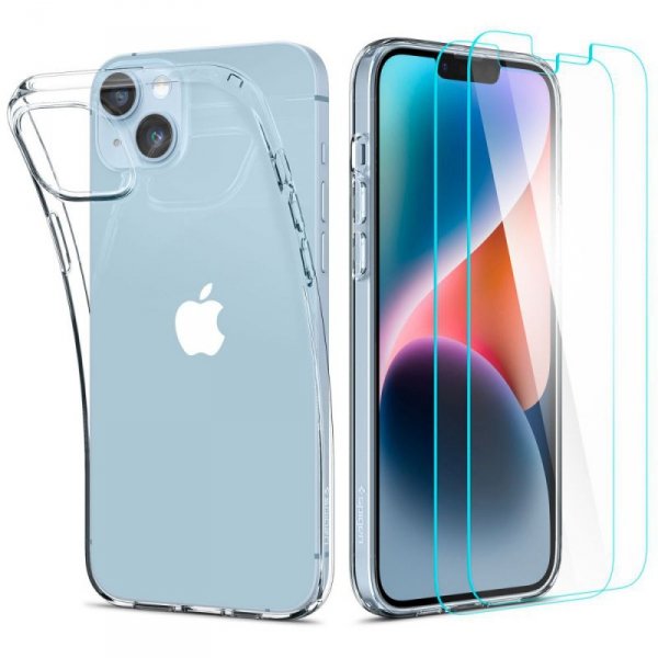 ETUI SPIGEN  CRYSTAL PACK IPHONE 14 PLUS / 15 PLUS CRYSTAL CLEAR