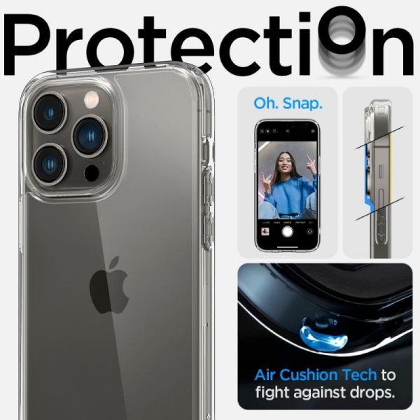 ETUI SPIGEN  ULTRA HYBRID IPHONE 14 PRO MAX CRYSTAL CLEAR
