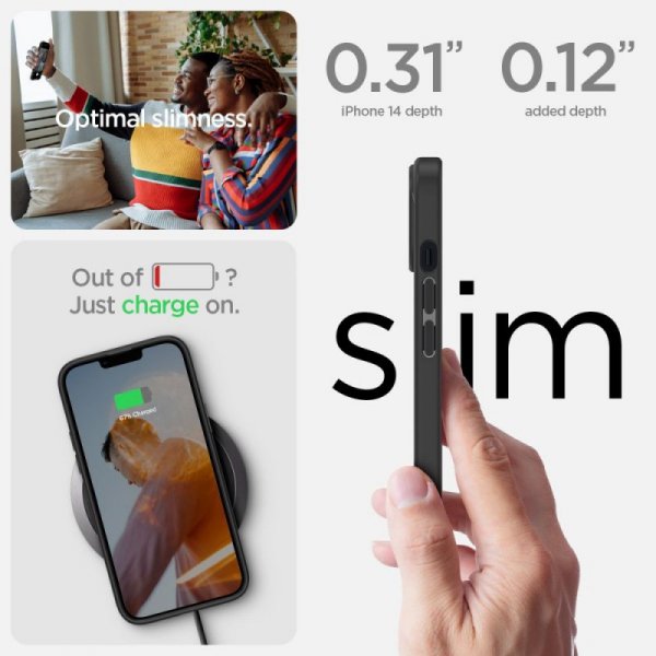 ETUI SPIGEN  ULTRA HYBRID IPHONE 14 PLUS / 15 PLUS FROST BLACK