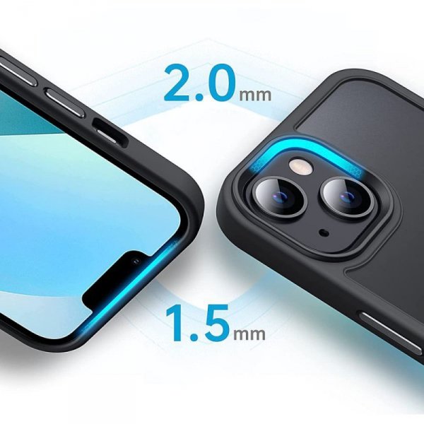 ETUI PLECKI CASE NAKŁADKA TECH-PROTECT  MAGMAT MAGSAFE IPHONE 14 PRO BLACK/CLEAR