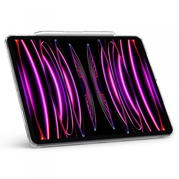 ETUI SPIGEN  AIRSKIN HYBRID ”S” IPAD PRO 12.9 4 / 5 / 6 / 2020-2022 CRYSTAL CLEAR