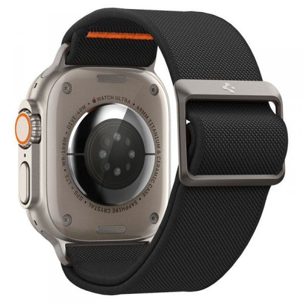 Pasek Spigen Fit Lite Ultra do Apple Watch 8/9/10/11/SE/Ultra (44/45/46/49 mm) – Czarny (Black)
