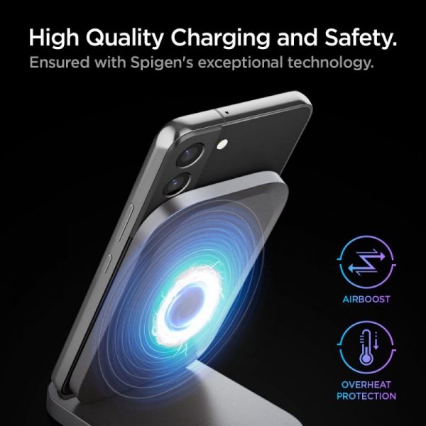 SPIGEN PF2102 ARCFIELD WIRELESS CHARGER 15W BLACK