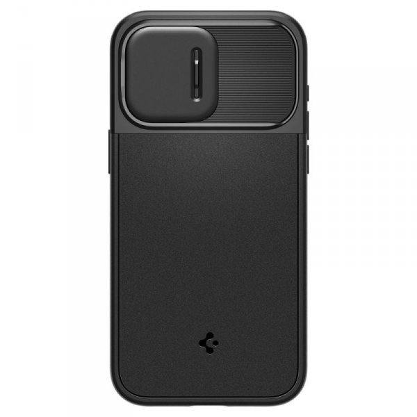 ETUI SPIGEN  OPTIK ARMOR MAG MAGSAFE IPHONE 15 PRO MAX BLACK