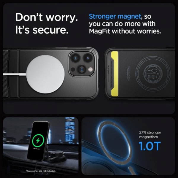 ETUI SPIGEN  RUGGED ARMOR MAG MAGSAFE IPHONE 15 PRO MATTE BLACK