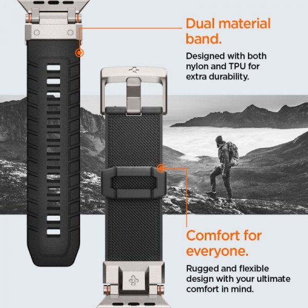 ETUI SPIGEN  DURAPRO ARMOR APPLE WATCH 6 / 7 / 8 / 9 / 10 / SE / ULTRA 1 / 2 (44 / 45 / 46 / 49 MM) BLACK