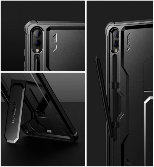 TECH-PROTECT KEVLAR PRO SAMSUNG GALAXY TAB S9+ PLUS /  S10+ PLUS 12.4 X810 / X816B / X826B BLACK