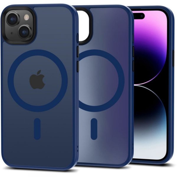ETUI ETUI PLECKI CASE NAKŁADKA TECH-PROTECT   MAGMAT MAGSAFE IPHONE 15 PLUS MATTE BLUE