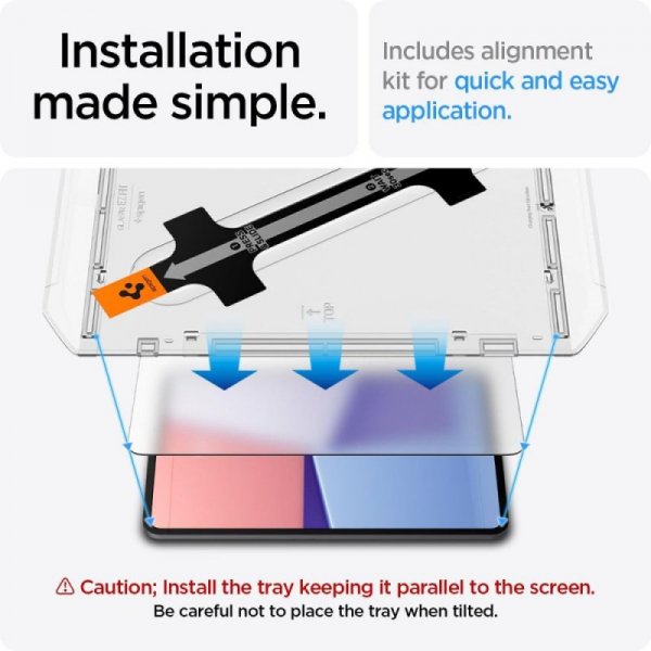 SZKŁO HARTOWANE SPIGEN GLAS.TR ”EZ FIT” IPAD PRO 13 7 / 2024 CLEAR