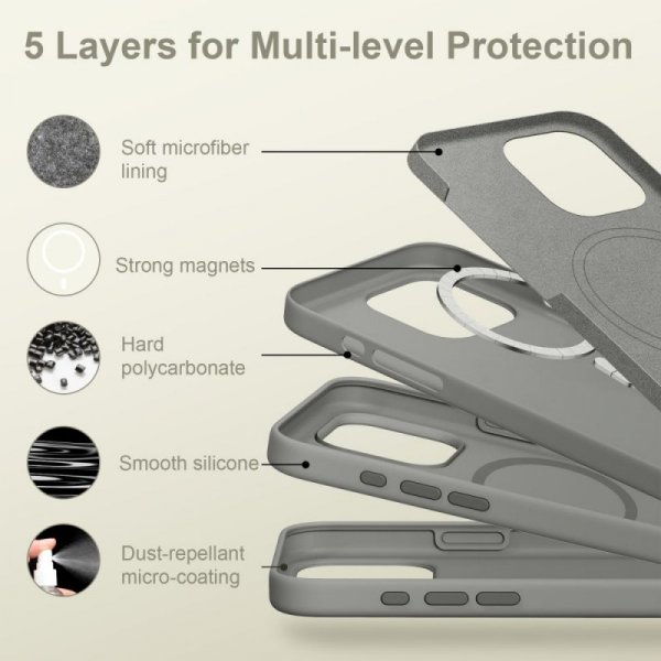 TECH-PROTECT SILICONE MAGSAFE IPHONE 16 PRO MAX MATTE CLAY