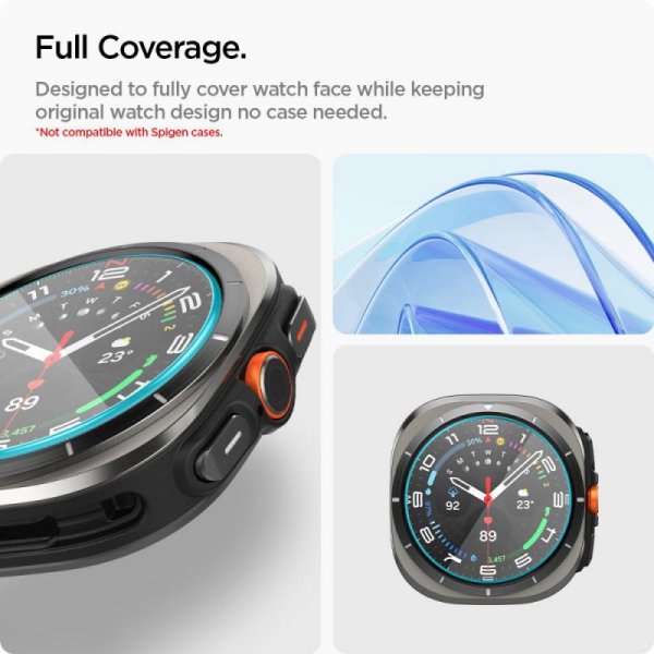 SZKŁO HARTOWANE SPIGEN GLAS.TR ”EZ-FIT” 2-PACK GALAXY WATCH ULTRA (47 MM) CLEAR