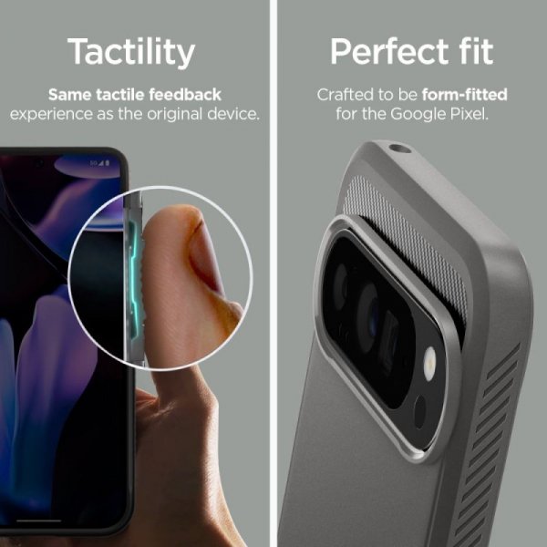 ETUI SPIGEN  RUGGED ARMOR GOOGLE PIXEL 9 PRO XL MARBLE GREY