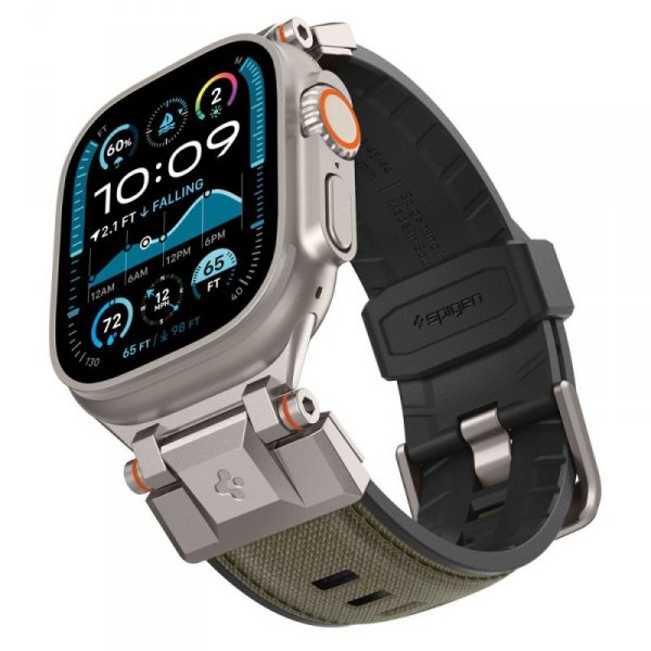Spigen DuraPro Armor Pasek do Apple Watch Ultra 1/2 / 11 / 10 – Zielony Militarny