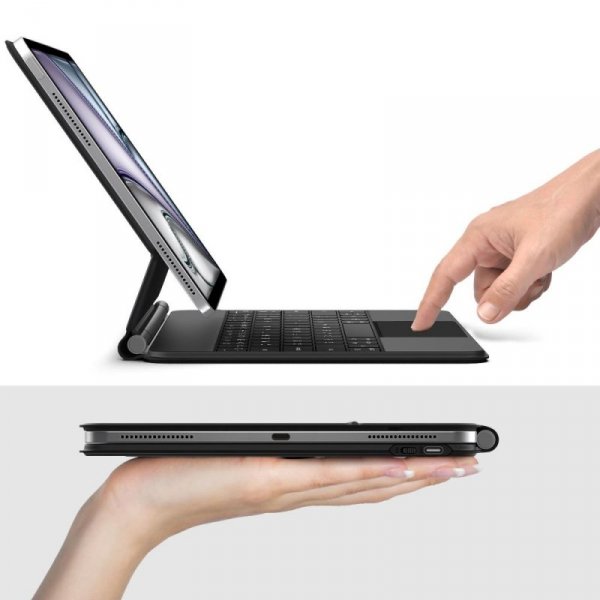 TECH-PROTECT SMARTCASE MAGNETIC + KEYBOARD IPAD PRO 12.9” 4 / 5 / 6 / 2020-2022 / AIR 13” 1 / 2 / 2024-2025 BLACK