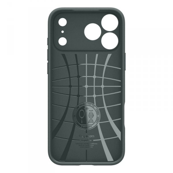 Etui Spigen Liquid Air do iPhone 17 Pro Max – Zielone (Abyss Green)