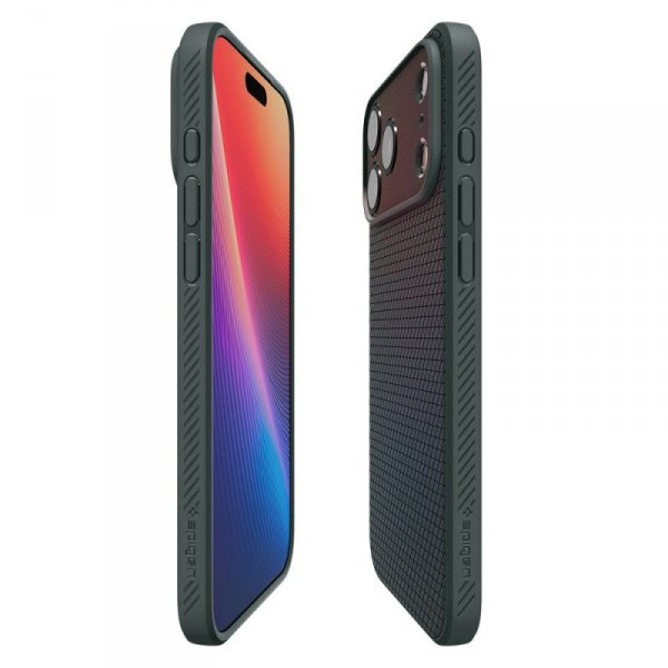 Etui Spigen Liquid Air do iPhone 17 Pro Max – Zielone (Abyss Green)