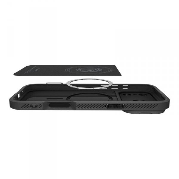 Etui Spigen Optik Armor Mag do iPhone 17 Pro MagSafe z osłoną aparatu – Czarne