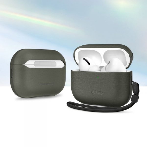 Etui Ochronne Tech-Protect NaturalFit do Apple AirPods Pro 3  Olive Green (Oliwkowy)