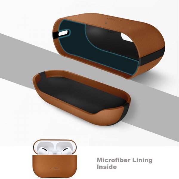Etui Ochronne Tech-Protect NaturalFit do Apple AirPods Pro 3 Brown (Brązowy)