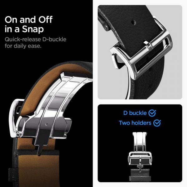 Pasek Spigen Enzo do Samsung Galaxy Watch 8 / Classic – Czarny (Black)