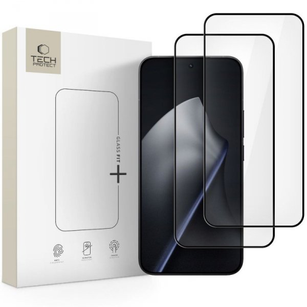 Szkło Hartowane do Xiaomi 15T / 15T Pro Tech-Protect Glass Fit+ 2-Pack Black