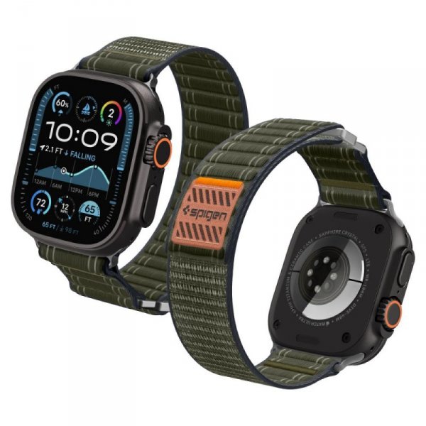 Pasek Spigen WBF0 do Apple Watch 11/10/9/Ultra 1/2 (44/45/46/49mm) – Zielony
