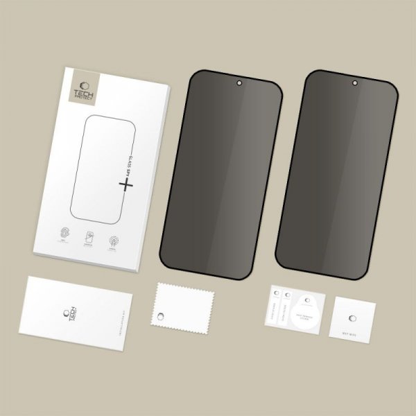 Szkło Prywatyzujące do Xiaomi 15T / 15T Pro Privacy Glass Tech-Protect Spy+ 2-Pack