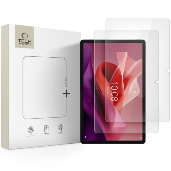 Szkło Hartowane Tech-Protect Glass Fit+ 2-Pack do Lenovo Tab Plus 12.7 TB-370 / TB-373 / TB-520 Clear