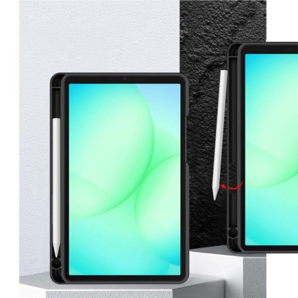 Etui z Miejscem na Rysik do Samsung Galaxy Tab A9 8.7 - Tech-Protect SC Pen Canvas - Czarne