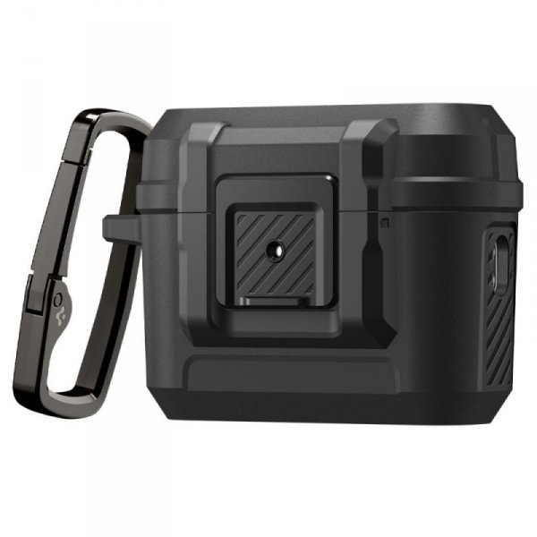 Etui Spigen Lock Fit do Apple AirPods Pro 3 – Matowy Czarny